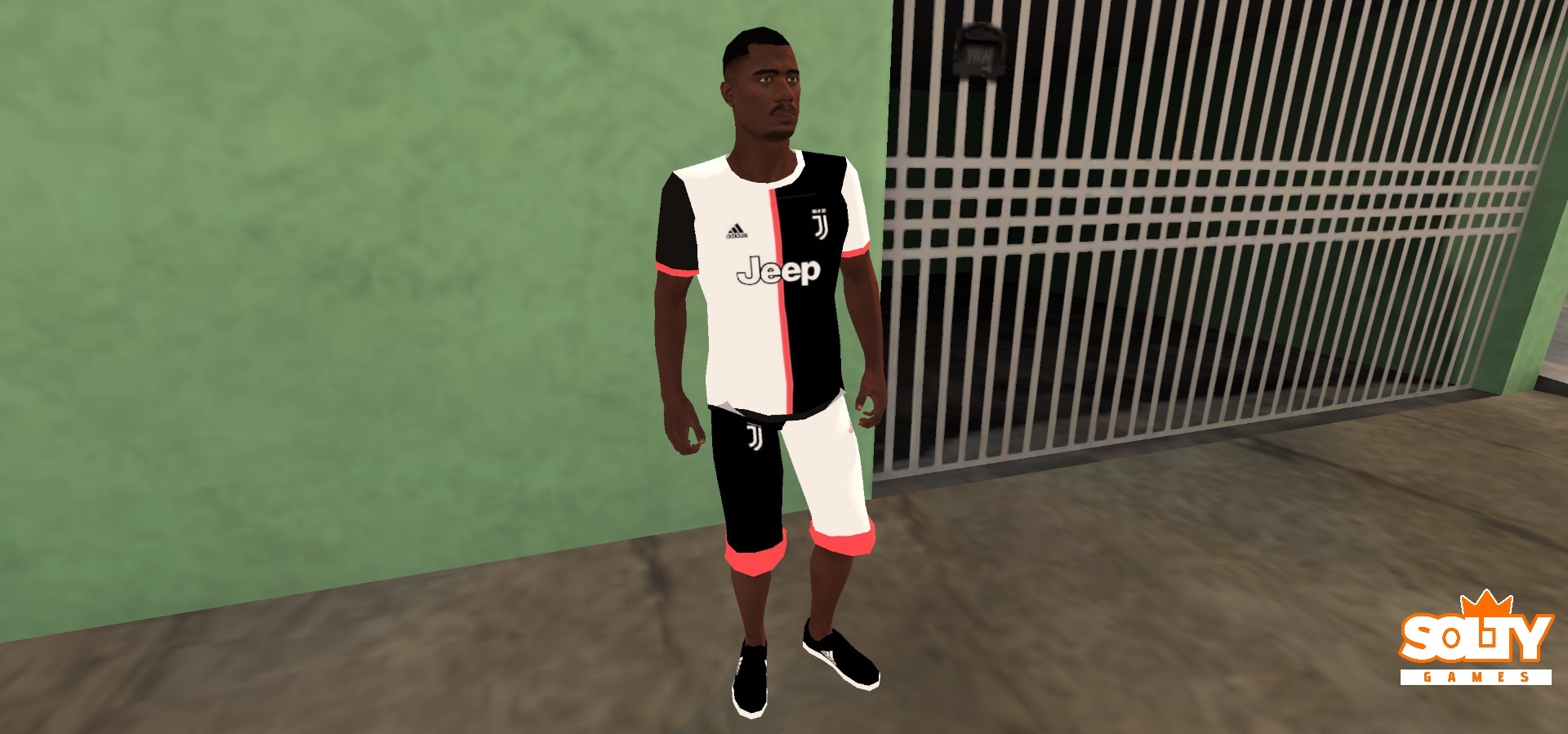 Skin – Juventus Preto e Rosa