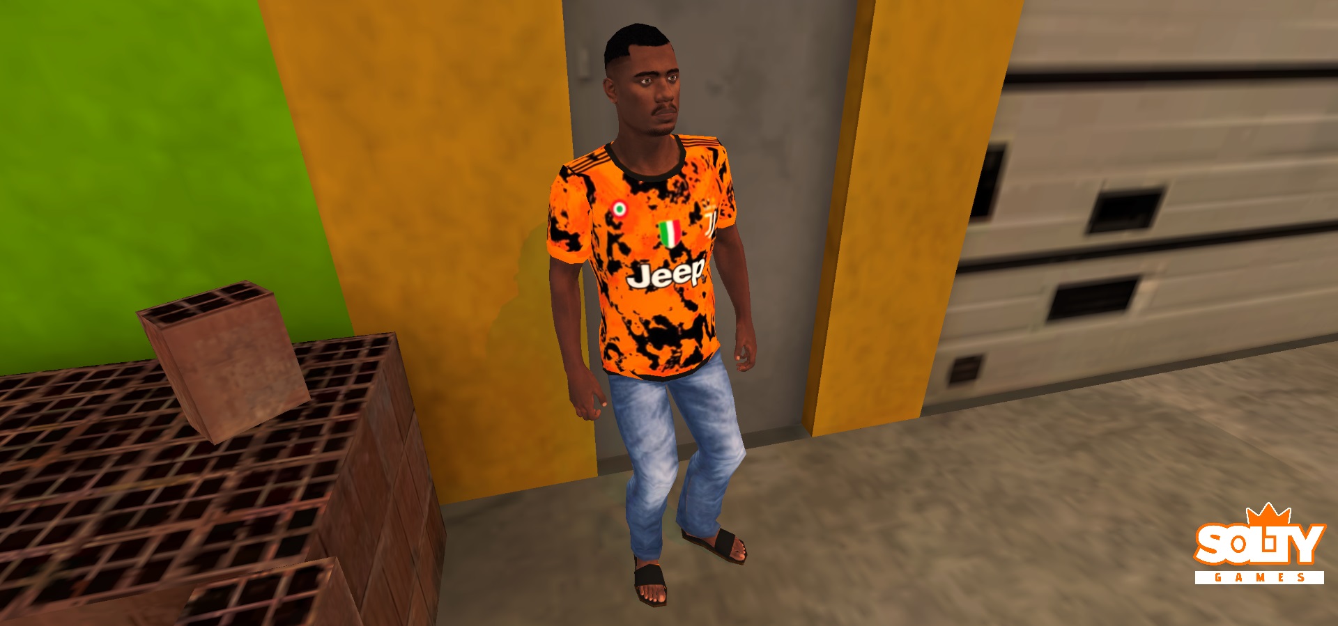 Skin – Traje Juventus Laranja
