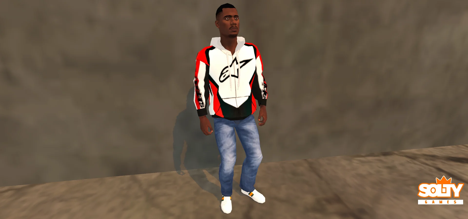 Skin – Alpinestars Branco e Vermelho