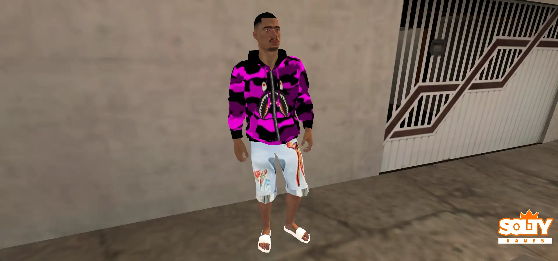 Skin -Traje Bape Rosa