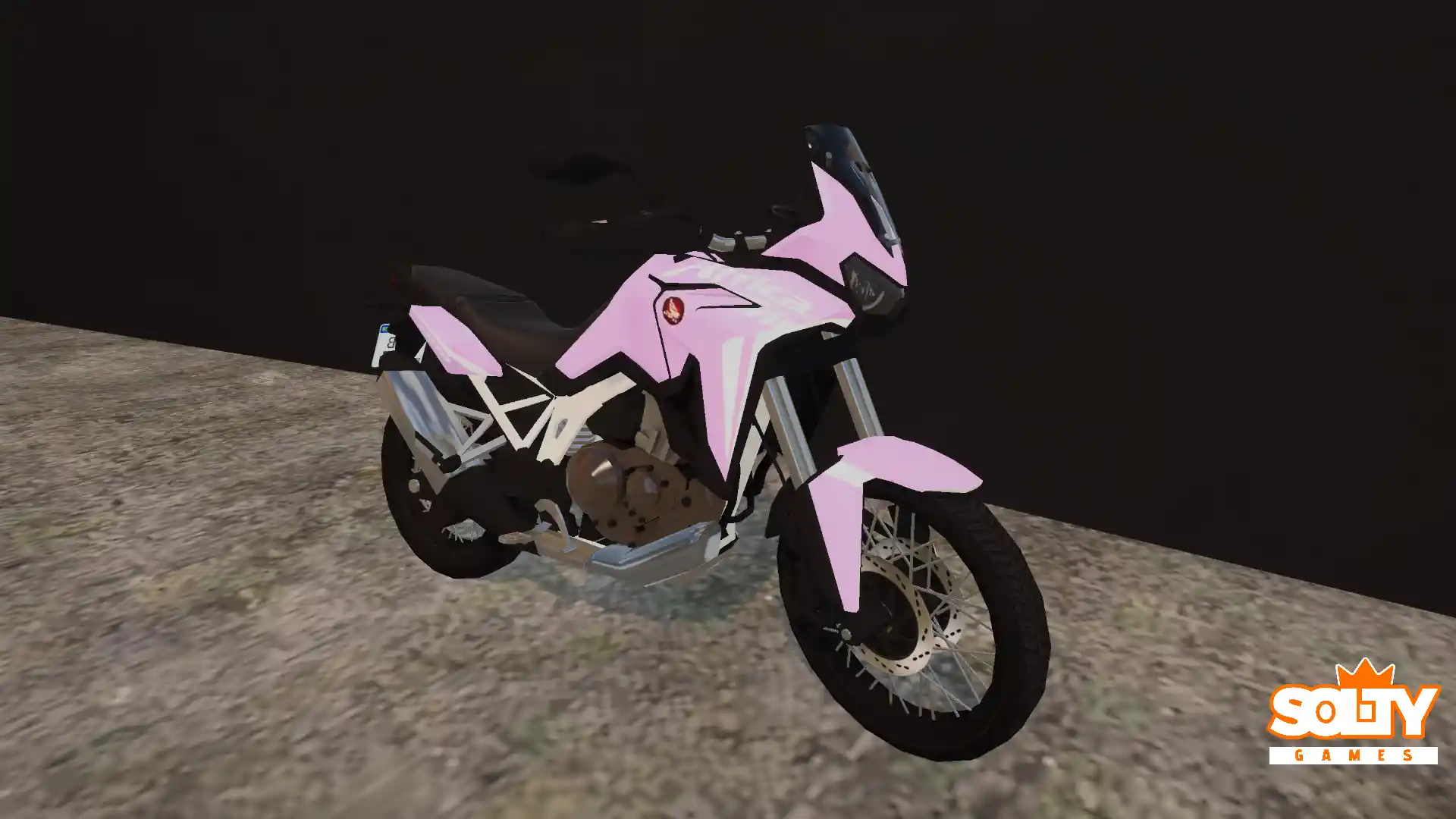 Skin – Africa Twin Adesivos Rosa e Branco
