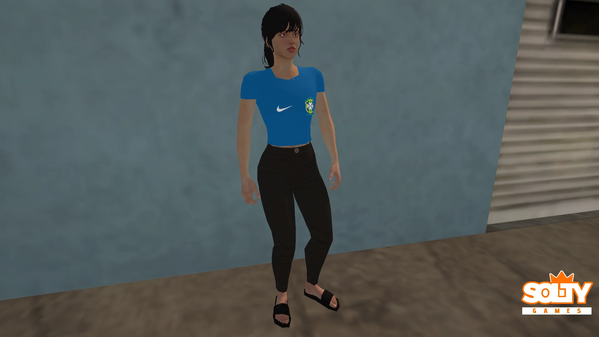 Skin Fem – Traje Azul Brasil