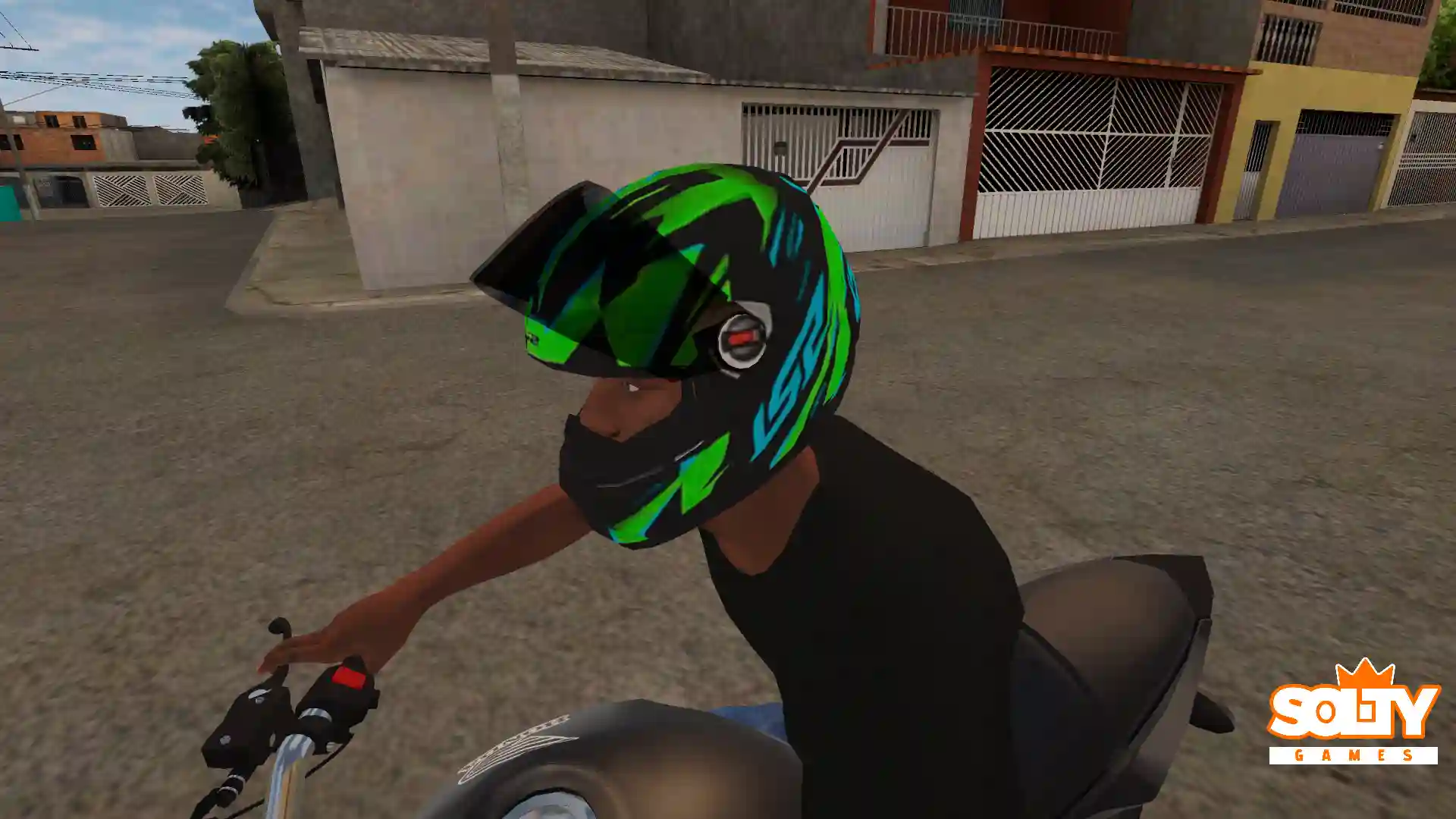 Skin – LS2 Draze Preto e Verde