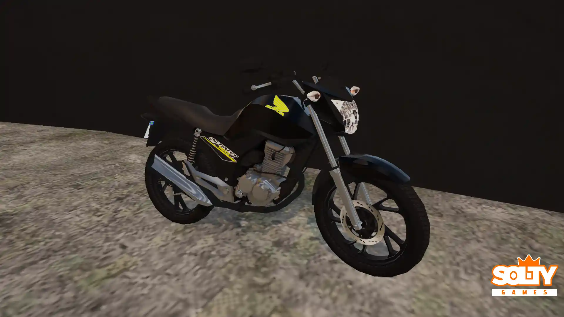 Skin – CG 160 Start Faixas Amarela