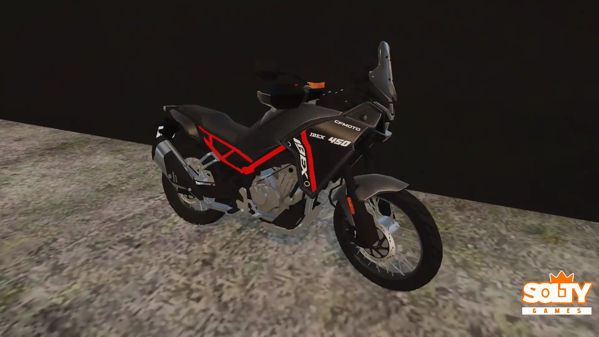 Skin – Ibex 450 Adesivos Preto Vermelho