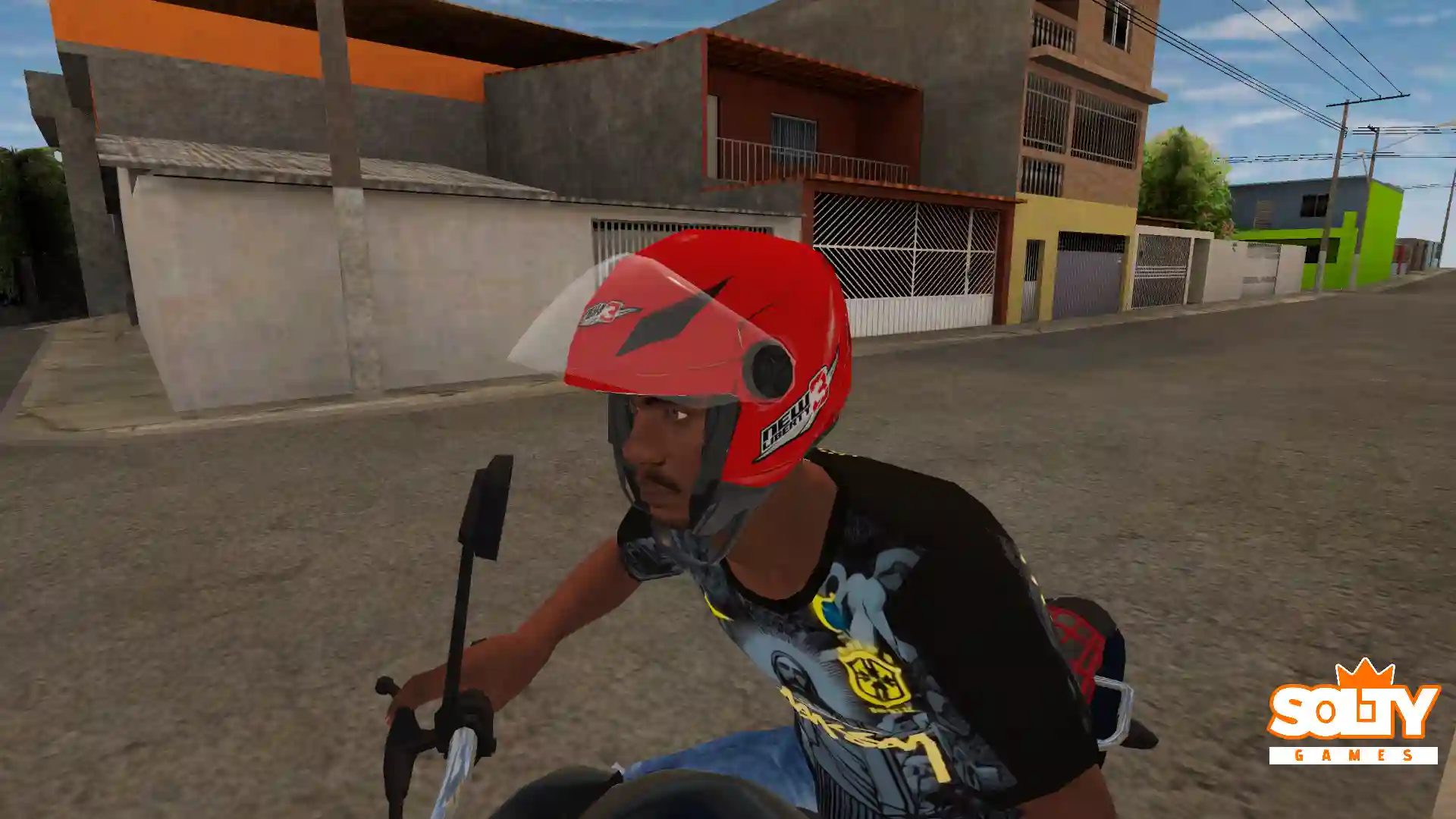 Skin – Capacete New Liberty Vermelho
