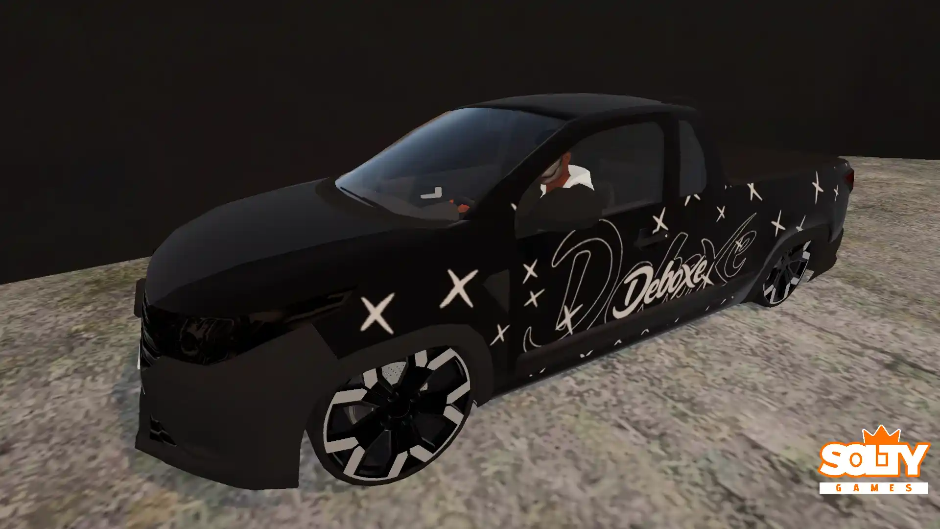 Skin – Fiat Strada DEBOXE Preto