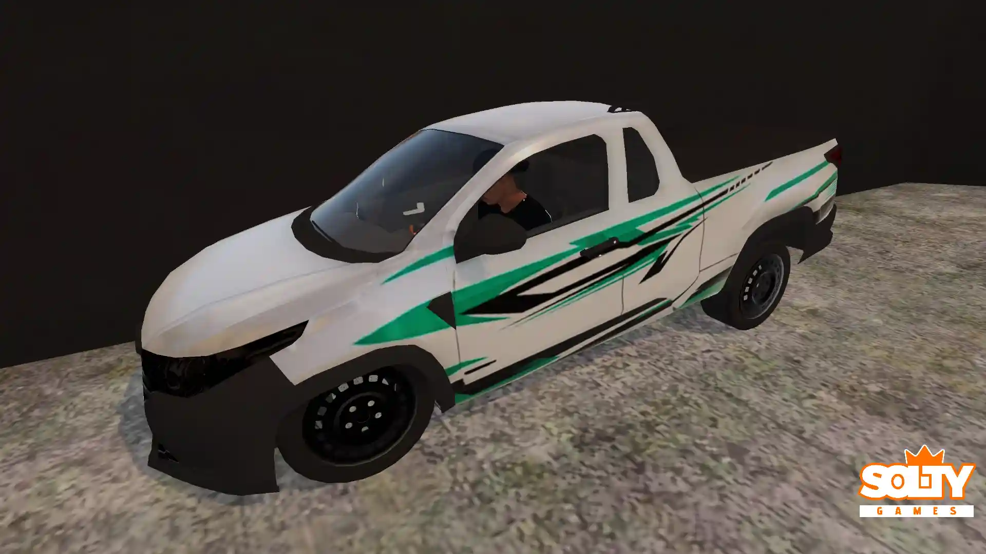 Skin – Fiat Strada Adesivo Verde e Preto