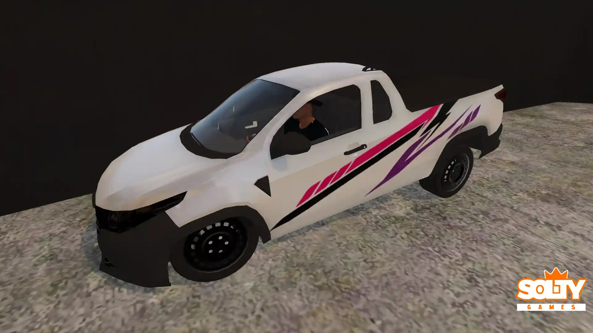 Skin – Fiat Strada Adesivo Roxo e Preto